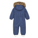 Detský zimný overal COLOR KIDS Coverall W. Fake Fur-741590.7150-Vintage Indigo