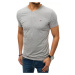 Grey Solid Color Men's T-Shirt Dstreet