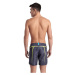 Arena beach boxer allover printed pro black multi/soft green