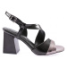 DGN 888-23Y Women's Cross-Blade Heeled Sandals