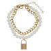 Pearl Layering Bracelet - Gold Colors