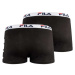 Fila BOXER 2-PACK M Pánske boxerky, čierna, veľkosť