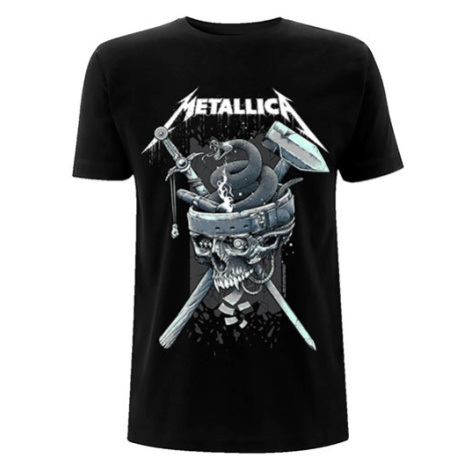 Metallica tričko History White Logo Čierna