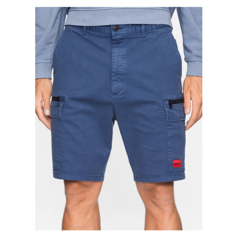 Hugo Bavlnené šortky 50487833 Modrá Regular Fit Hugo Boss