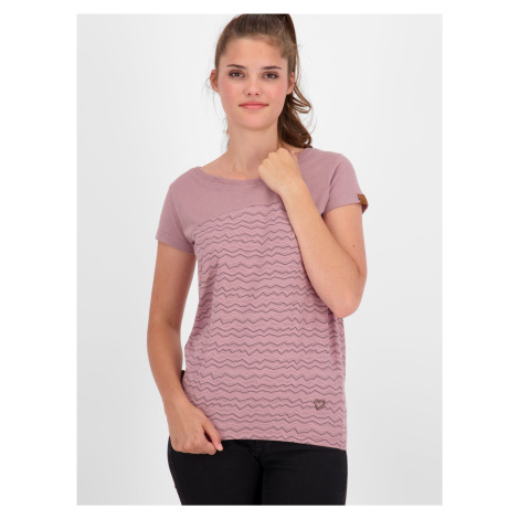 Pink Women's Patterned T-Shirt Alife and Kickin - Women