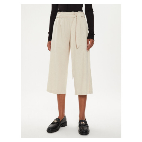 JDY Culottes nohavice Say 15254627 Béžová Loose Fit