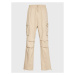 Karl Kani Rubber Signature Cargo Pants Sand - Pánske - Nohavice Karl Kani - Hnedé - 6002506