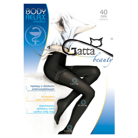 Body Relax Medica 40 Den Tights - Gatta fumo 5