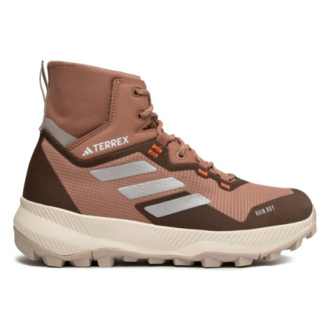 Adidas Trekingová obuv TERREX WMN MID RAIN.RDY Hiking Shoes HQ3557 Hnedá