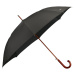 Samsonite Holový poloautomatický deštník Wood Classic S - černá