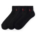 Polo Ralph Lauren Ponožky 'QUARTER'  červená / čierna