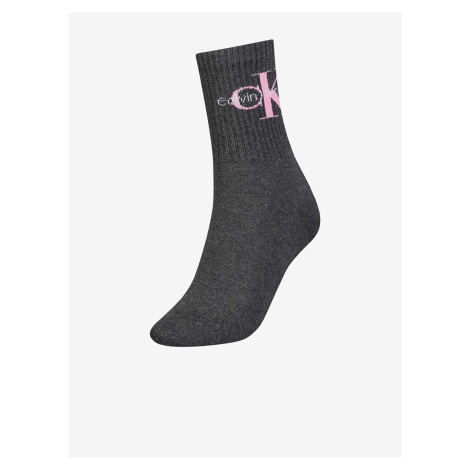 Tmavě šedé dámské ponožky Calvin Klein Underwear