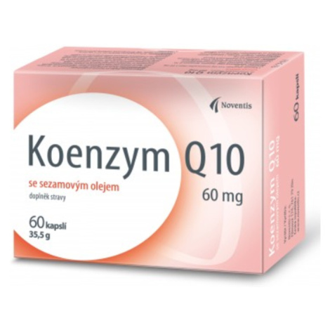 NOVENTIS Koenzým Q10 60 mg so sezamovým olejom 60 kapsúl