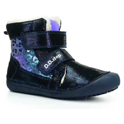 D.D.Step W063-356A modré zimní barefoot boty 36 EUR