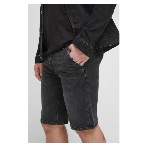 Rifľové krátke nohavice Medicine pánske, šedá farba