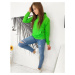 MODIVOS women's sweatshirt green BY0583