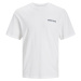 Jack&Jones Pánske tričko JJGROW Relaxed Fit 12248615 White XL