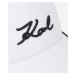 Šiltovka Karl Lagerfeld K/Signature Piping Cap White/Black