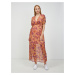 Orange Floral Maxi dress ORSAY - Women