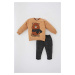 DEFACTO 2 piece Regular Fit Animal Knitted Set