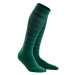 Men's compression knee-high socks CEP Reflective green