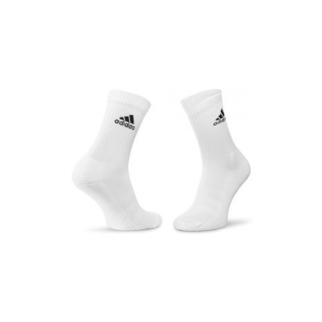 Adidas Súprava 3 párov vysokých ponožiek unisex Cush Crw 3Pp DZ9355 Biela