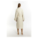DreiMaster Klassik Prechodný kabát 'Acalmar'  prírodná biela
