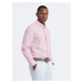 Ombre REGULAR cotton classic shirt - light pink