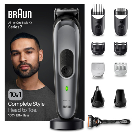 Braun All-In-One Series 7 MGK7420, 10 v 1 Súprava Na Bradu, Vlasy, Pánske Holenie A Mnoho Ďalšie