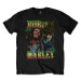 Bob Marley tričko Roots, Rock, Reggae Homage Čierna