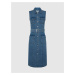 Navy blue women's denim midi dress Pepe Jeans - Women