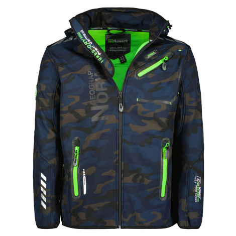 Pánska softshellová bunda GEOGRAPHICAL NORWAY Royaute Camo Farba: Modrá