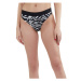 Dámske plavky spodný diel FUNDANGO Sahara Mid Waist Full Bottoms-903-black injun