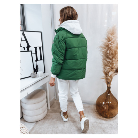 Women's quilted winter jacket SPACE green Dstreet