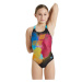 Arena girls swimsuit swim pro back placement black/martinica