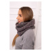 KN16 Dámsky snood grafit + fuchsie UNI