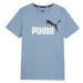 Puma ESS + 2 COL LOGO TEE Chlapčenské tričko, svetlomodrá, veľkosť