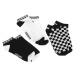 ponožky (set 3 párov) URBAN CLASSICS - Sneaker Checks 3-Pack - black/white - TB3387