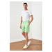 Trendyol Green Men's Regular Fit Printed Shorts &amp; Bermuda