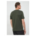 Bavlnené tričko Aeronautica Militare zelená farba, s potlačou