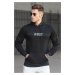 Madmext Black Printed Men's Sweatshirt 5305