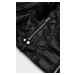 Čierna bunda ramoneska s chlopňami (11Z8037)