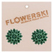 HORSEFEATHERS Flowerski náušnice - kiwi GREEN