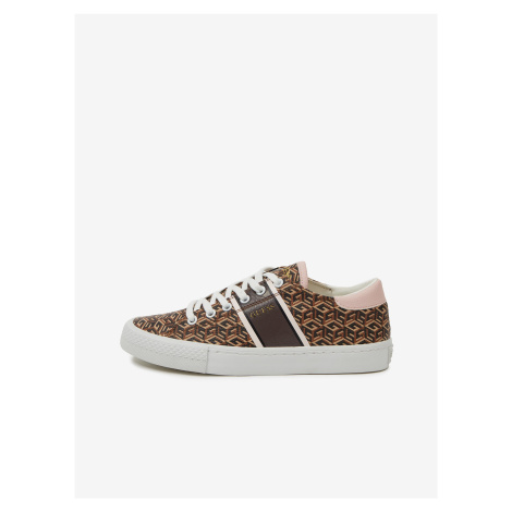 Brown Womens Patterned Sneakers Guess Ester - Women