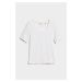 TRIČKO GANT SLIM COT/ELA SS SCOOP NECK TOP WHITE