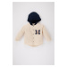 DEFACTO Baby Boy Hooded Gabardine Long Sleeve Shirt