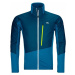 Ortovox Westalpen Swisswool Hybrid Outdoorová bunda Petrol Blue