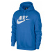 Nike NSW CLUB HOODIE PO BB GX M modrá - Pánska mikina