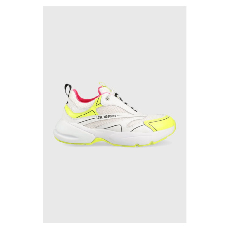 Tenisky Love Moschino Sneakerd Sporty 50 biela farba, JA15025G1G