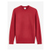 Červený pánsky basic sveter Celio Bepic